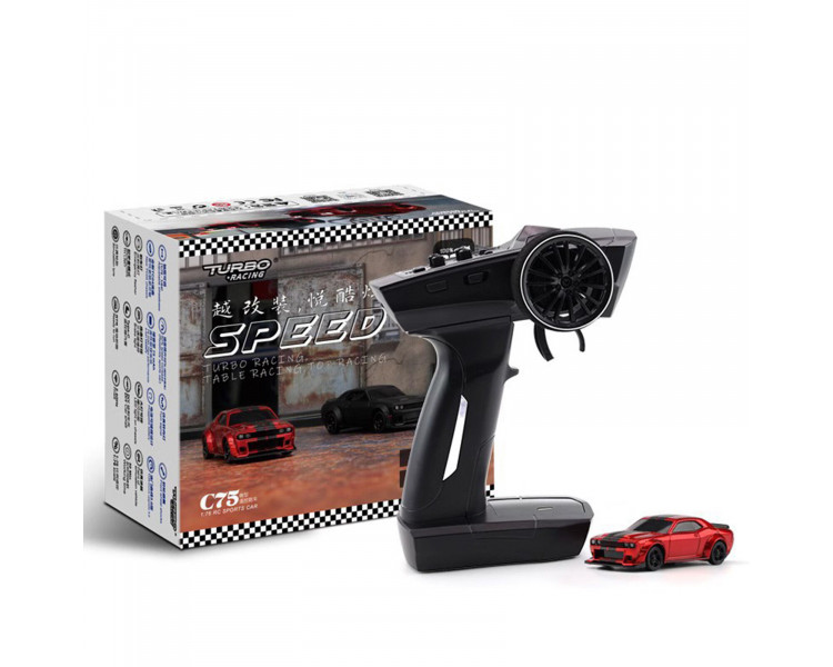 MICRO AUTO MUSCLE CAR RC 1/76 RTR 2,4GHZ COLORI VARI