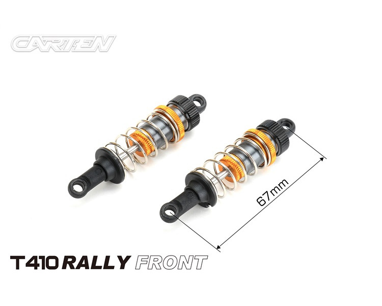 CARTEN AMMORTIZZATORI RALLY ANTERIORI 67MM IN ALLUMINIO (2) CARTEN AMMORTIZZATORI RALLY ANTERIORI 67MM IN ALLUMINIO (2)