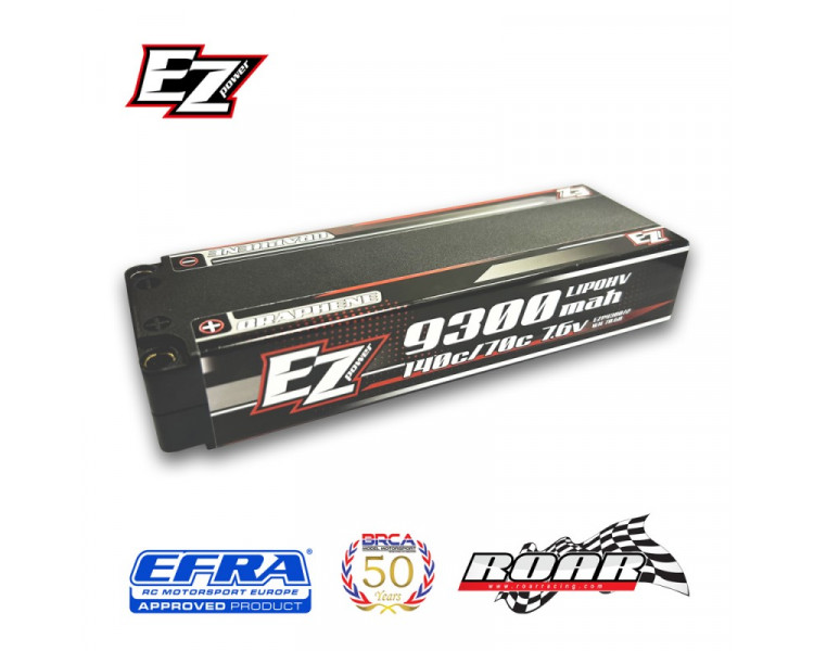 EZPOWER BATTERIA LIPO 9300MHA HV 7,6V 2S 140/70C GRAPHENE PIN 5MM