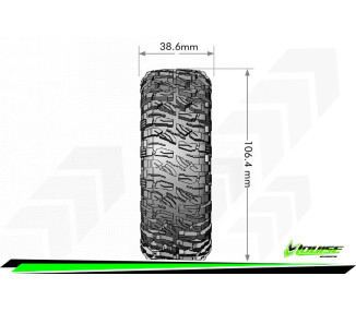 GOMME CRAWLER CR-MALLET 1.9 106MM (2) GOMME CRAWLER CR-MALLET 1.9 106MM (2)