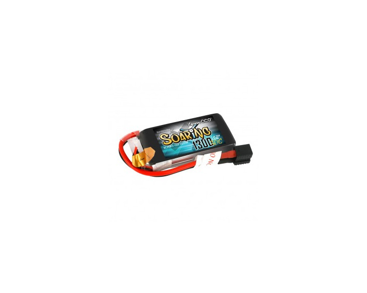 BATTERIE LIPO GENS ACE 2S 7,4V 1300MHA 30C EC3/XT60/T-PLUG