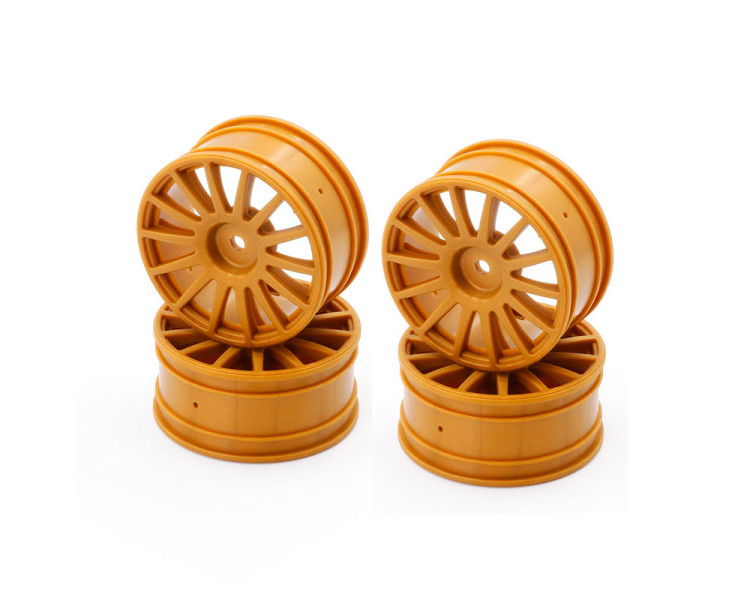 LC RACING CERCHI ORO 14 RAZZE 25MM 1/10 ESAGONO 12MM (4) LC RACING CERCHI ORO 14 RAZZE 25MM 1/10 ESAGONO 12MM (4)