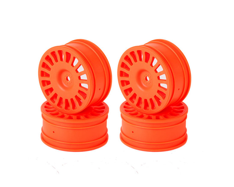 LC RACING CERCHI ARANCIO FLUO 18 RAZZE 25MM 1/10 ESAGONO 12MM. (4) LC RACING CERCHI ARANCIO FLUO 18 RAZZE 25MM 1/10 ESAGONO 12MM. (4)