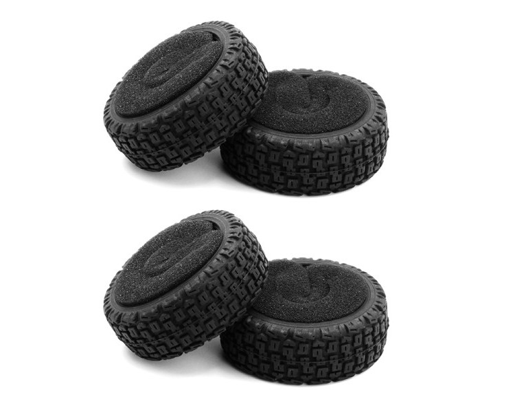 LC RACING GOMME CON INSERTI IN SPUGNA RALLY 1/10 (4) LC RACING GOMME CON INSERTI IN SPUGNA RALLY 1/10 (4)