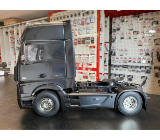MOTRICE 1/14 MERCEDES ACTROS  2 ASSI  MONTATO E VERNICIATO NERO