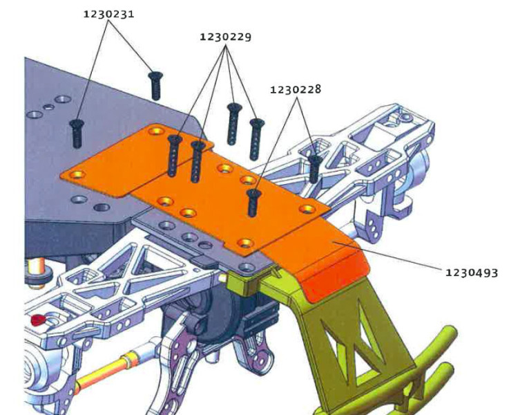 SKID PLATE E RINFORZO TELAIO AMT2.4/3.4/BLACKBULL SKID PLATE E RINFORZO TELAIO AMT2.4/3.4/BLACKBULL