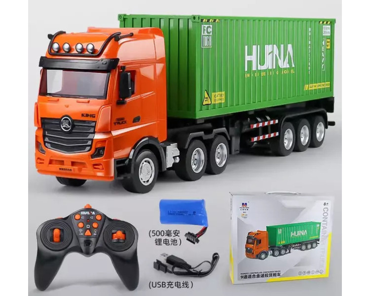 MOTRICE CON RIMORCHIO CONTAINER  R/C 1/18 9CH