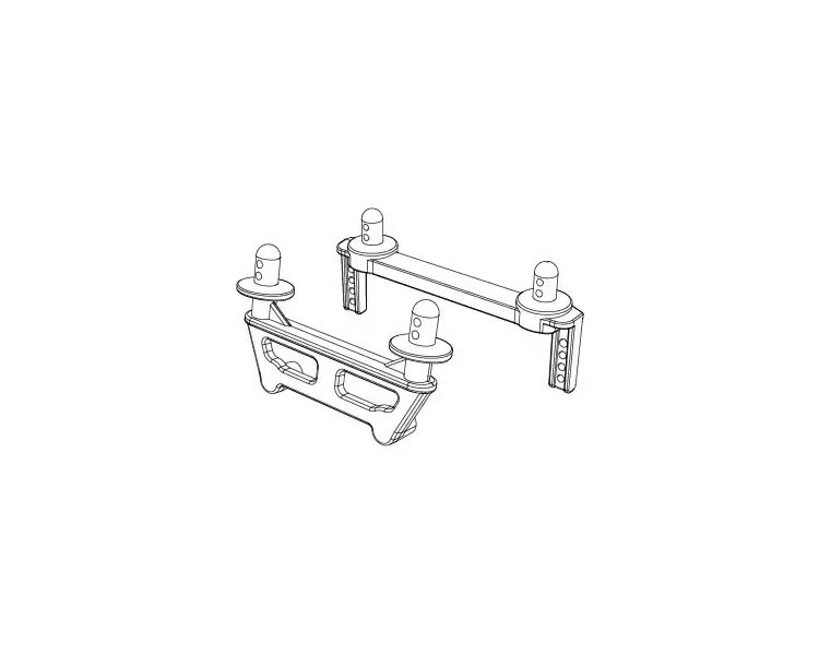 HYPER GO 1/16 SUPPORTI ANT. POST. CARROZZERIA