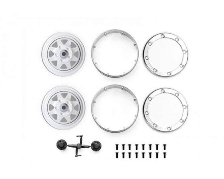 CERCHIONE IN METALLO PESANTE BIANCO SCALER CRAWLER 1.9 CERCHIONE IN METALLO PESANTE BIANCO SCALER CRAWLER 1.9