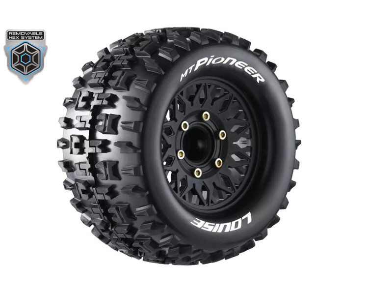 GOMME INCOLLATE OFFROAD PIONEER MONSTER 1/10 HEX 12-14-17MM