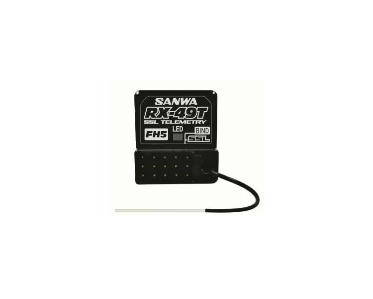 RICEVENTE 4 CANALI RX-49T 2,4GHZ FH5 WATERPROOF TELEMETRIA
