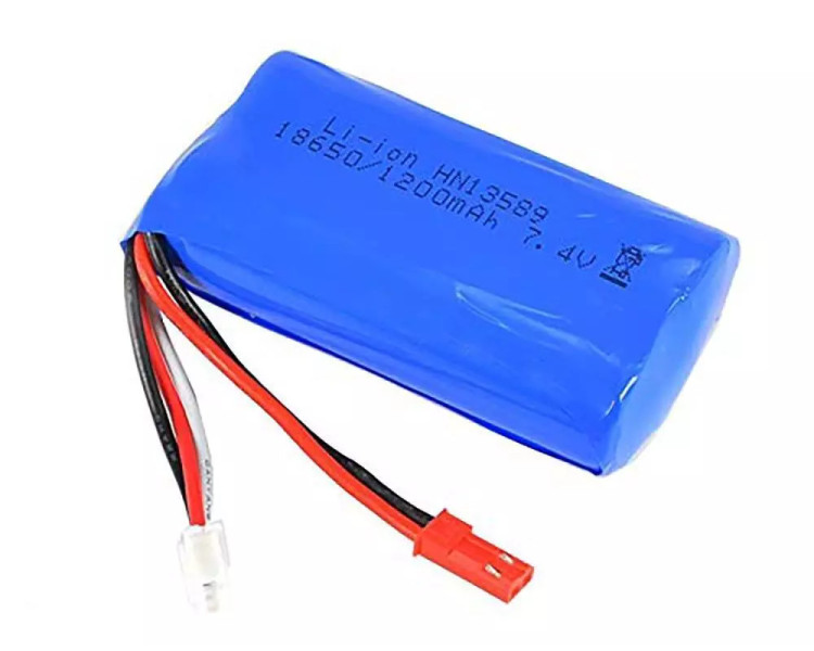 BATTERIA 7,4V 1200MHA LI-ON PER MEZZI  HUI NA 1/14 BATTERIA 7,4V 1200MHA LI-ON PER MEZZI  HUI NA 1/14