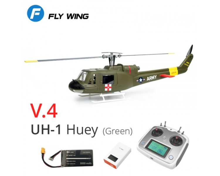 FLY-WING ELICOTTERO BELL-205 HUEY V3 CON CENTRALINA DI STABILIZZAZIONE E GPS H1 RTF