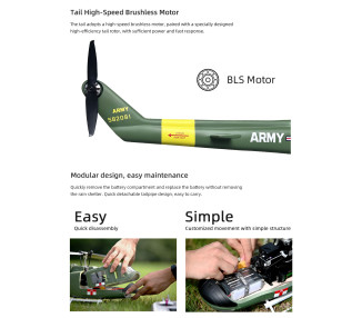 FLY-WING ELICOTTERO BELL-205 HUEY V3 CON CENTRALINA DI STABILIZZAZIONE E GPS H1 RTF