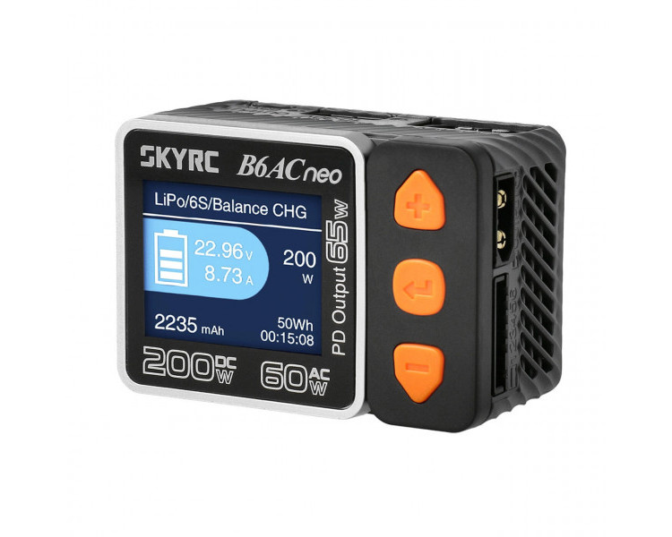 CARICABATTERIE B6 AC NEO 12/220V 1-6S LIPO 4-15S NIMH AC 60W DC 200W