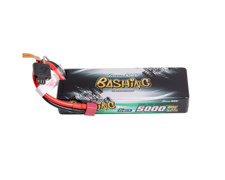 BATTERIA LIPO GENS ACE 2S 7,4V 5000MHA 60C HARD CASE G-TECH