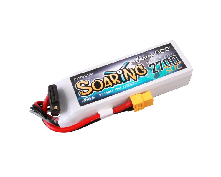 BATTERIE LIPO GENS ACE 3S 11,1V 2200MHA 30C XT60 G-TECH BATTERIE LIPO GENS ACE 3S 11,1V 2200MHA 30C XT60 G-TECH