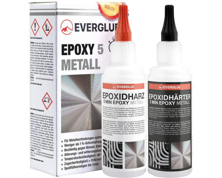 COLLA EPOXY PER METALLI BICOMPONENTE 5 MIN. 200G