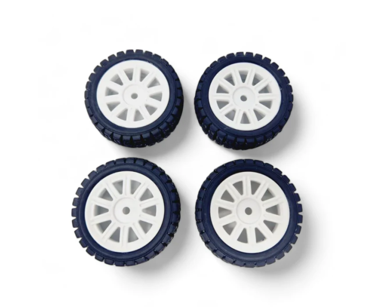 COPPIA GOMME RALLY INCOLLATE SU CERCHIO 1/14 COPPIA GOMME RALLY INCOLLATE SU CERCHIO 1/14
