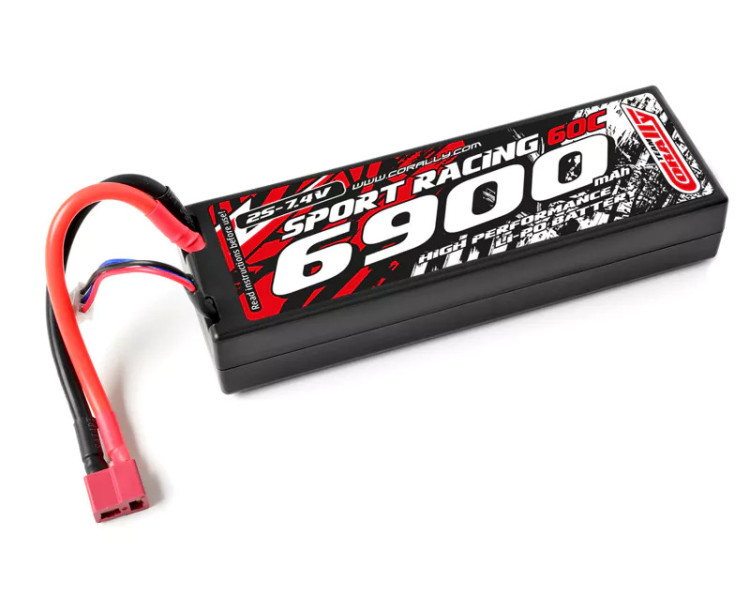 PACCO BATTERIE LIPO 7.4V 6900MHA 60C HARD CASE