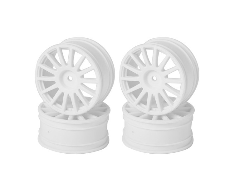LC RACING CERCHI BIANCO 14 RAZZE 25MM 1/10 ESAGONO 12MM (4)