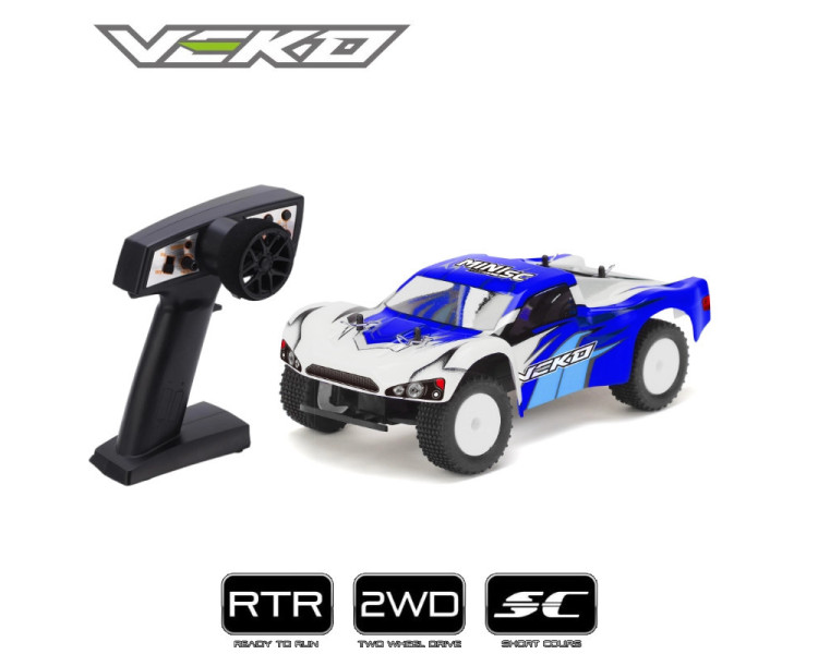 VEKO MINI SC 1:24 SHORT COURSE RTR CON GYRO (BLU O ROSSO)