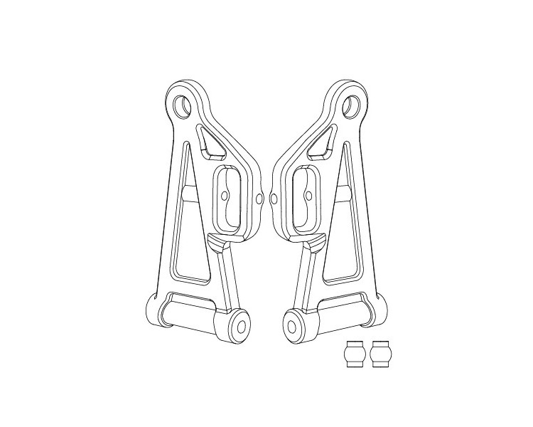 HYPER GO 1/14 BRACCETTI ANTERIORI INFERIORI (2)