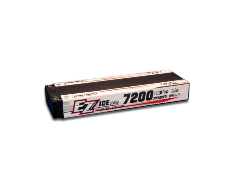 EZPOWER LIPO ULCG 7200MHA 7,6V 2S 140/70C ICE SERIES PIN 5MM