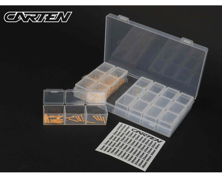 CARTEN SET VITI BLACK CON CONTENITORE (230)