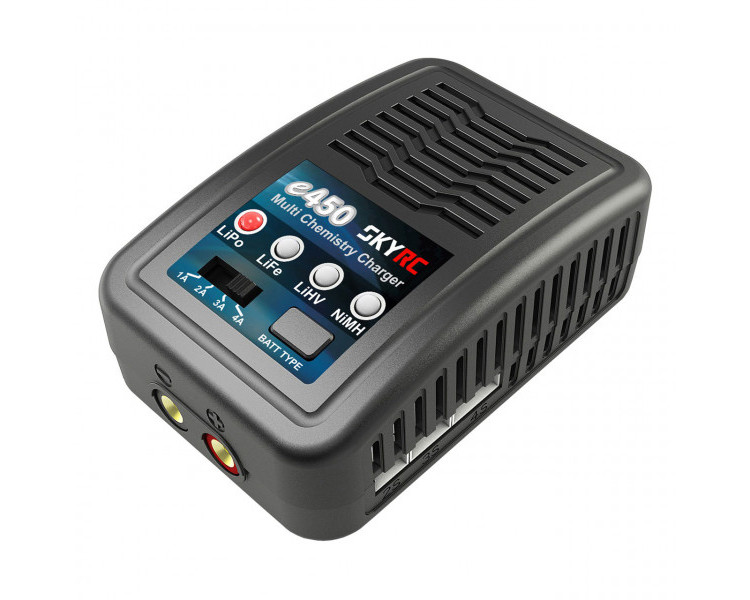 CARICABATTERIE E450 AC NIMH 6/8 LIPO 2/4S 1-4A 50W