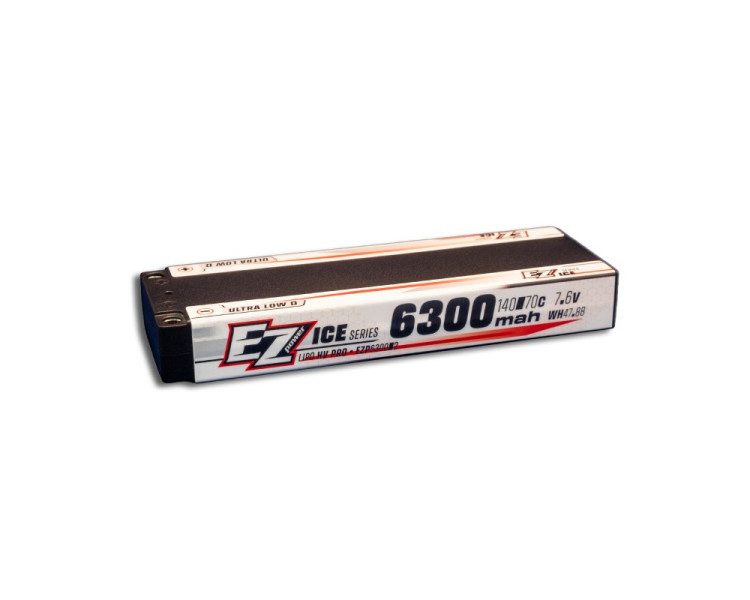 EZPOWER LIPO  6300MHA 7,6V 2S 140/70C ICE SERIES PIN 5MM