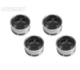 CARTEN SET CERCHI DRIFT CON OFFSET MODIFICABILE RAGGI NERO OPACO (4)