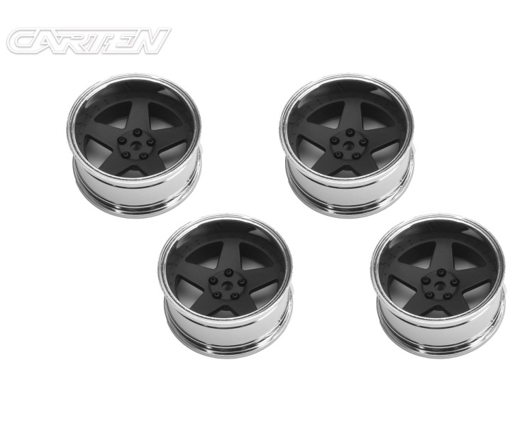 CARTEN SET CERCHI DRIFT CON OFFSET MODIFICABILE RAGGI NERO OPACO (4)