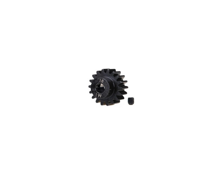 PIGNONE 18T MODULO M1 FORO 5MM. INDURITO