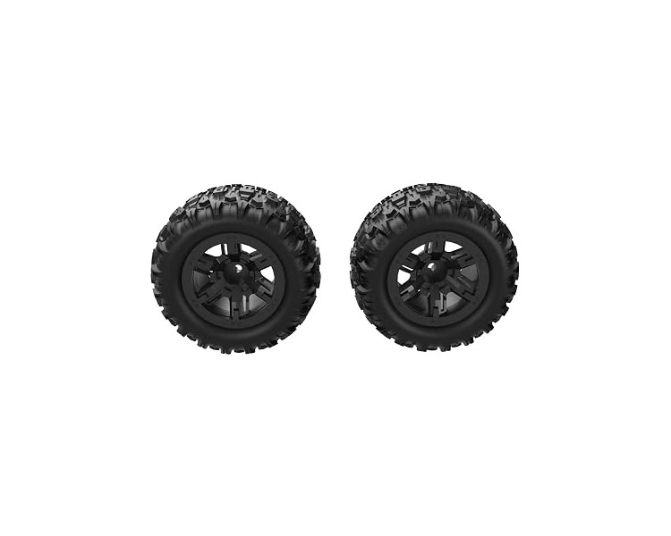 HYPER GO 1/14 COPPIA GOMME INCOLLATE SU CERCHIO MONSTER