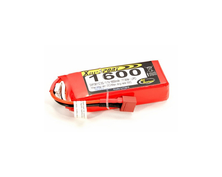 PACCO BATTERIE LIPO 11,1V 1600MHA 30C