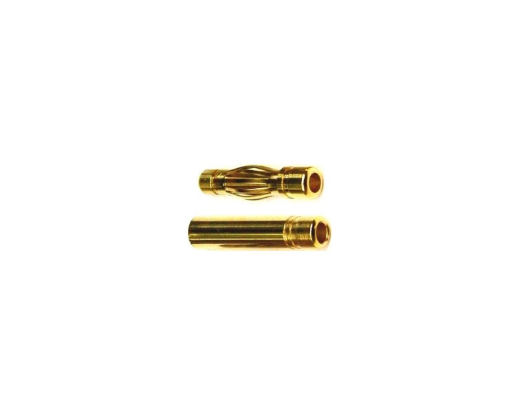 CONNETTORI ORO 4MM MASC/FEMM. CONNETTORI ORO 4MM MASC/FEMM.