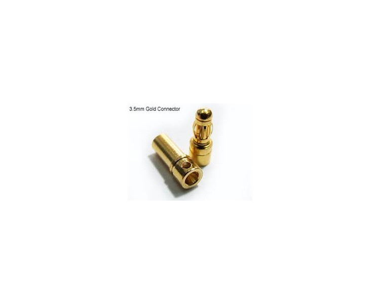 CONNETTORI ORO 3,5MM MASC/FEMM. CONNETTORI ORO 3,5MM MASC/FEMM.