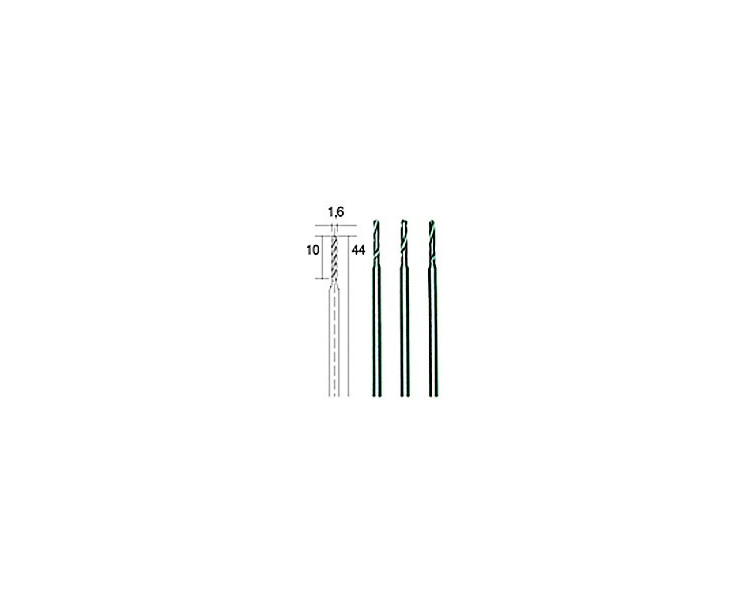 3 PUNTE ELICOIDALI 1,6MM 3 PUNTE ELICOIDALI 1,6MM
