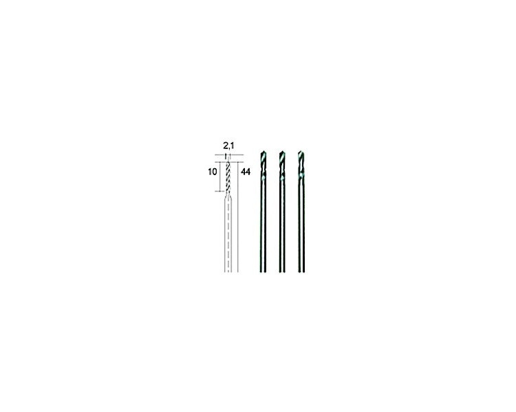 3 PUNTE ELICOIDALI 2,1MM 3 PUNTE ELICOIDALI 2,1MM