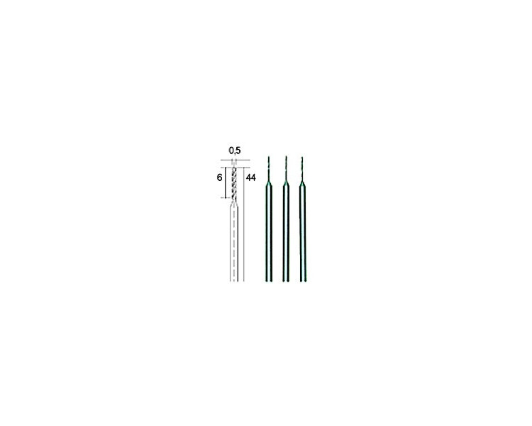 3 PUNTE ELICOIDALI 0,5MM 3 PUNTE ELICOIDALI 0,5MM