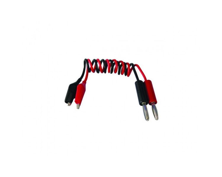 CAVETTO CARICA BATTERIE CON COCCODRILLI CAVETTO CARICA BATTERIE CON COCCODRILLI
