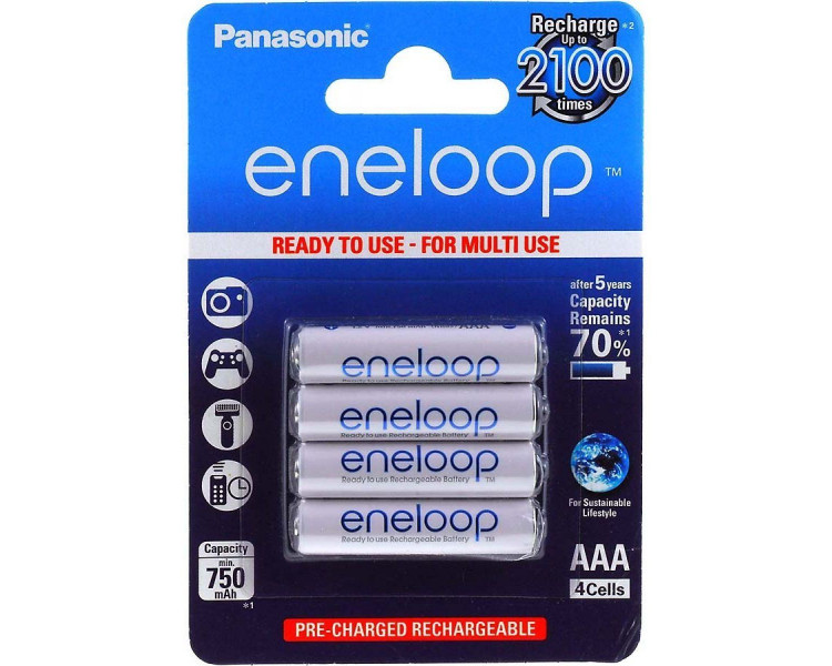 BATTERIA MINISTILO 1,2V NIMH PANASONIC  ENELOOP 800MHA (4) BATTERIA MINISTILO 1,2V NIMH PANASONIC  ENELOOP 800MHA (4)