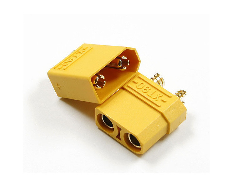 CONNETTORI ORO GIALLI 5MM  MASCHI XT90 (2)