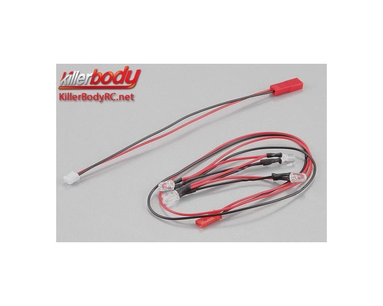 SET 4 LUCI A LED 5MM BIANCHE