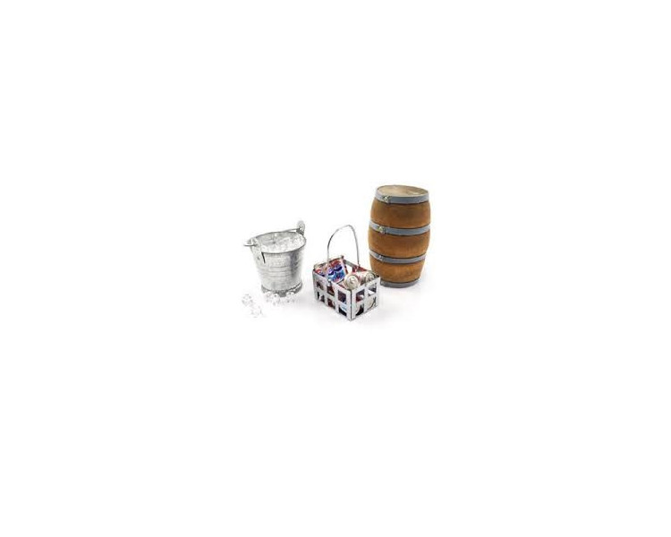 SECCHIO GHIACCIO, LATTINE, BOTTE PER SCALER 1/10 SECCHIO GHIACCIO, LATTINE, BOTTE PER SCALER 1/10