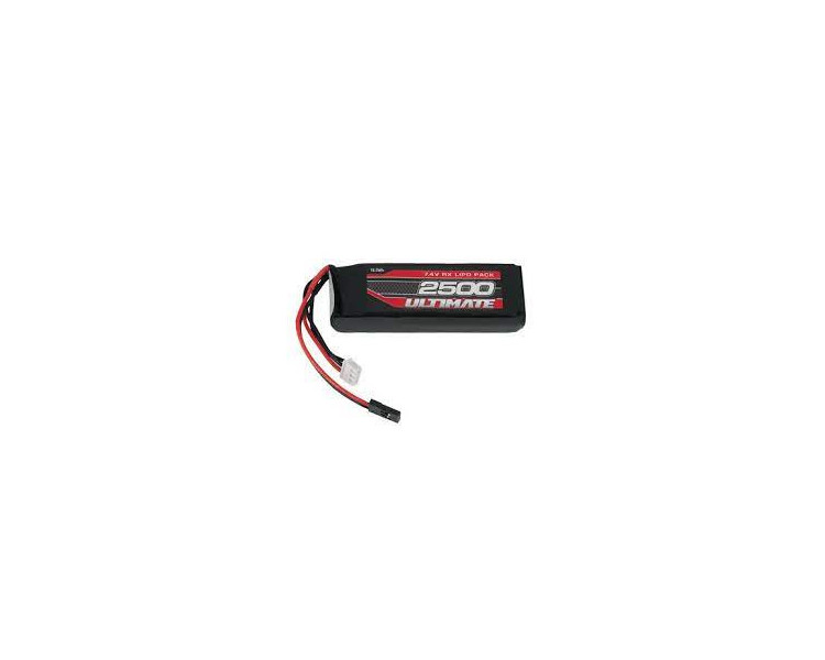 BATTERIA TX- RX LIPO 7,4V 2500 MHA PIATTA