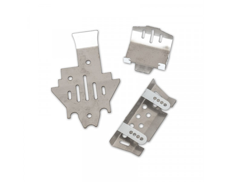 SET SKID PLATE IN ACCIAIO TRX-4