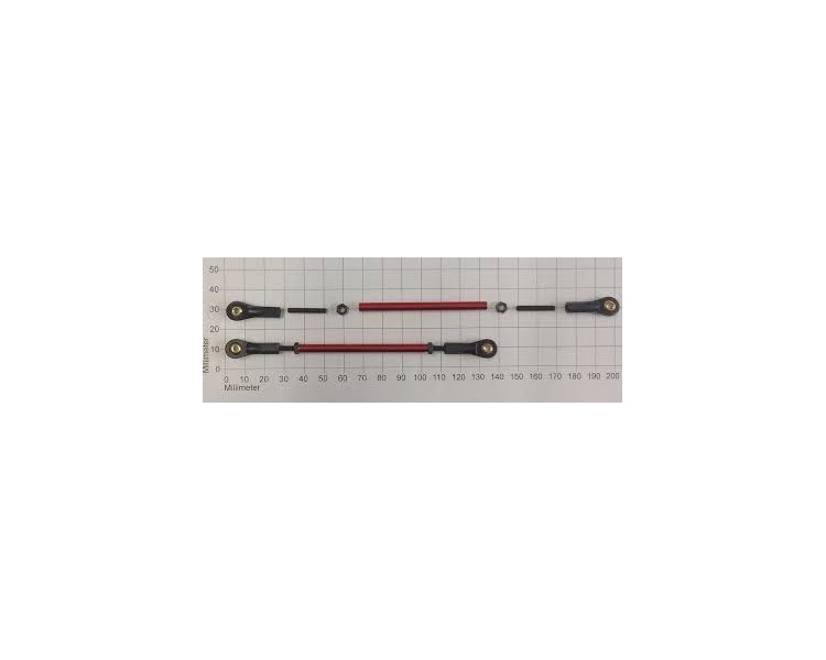 TIRANTI ALLUMINIO 65MM CON UNIBALL 5,8 MM (2)
