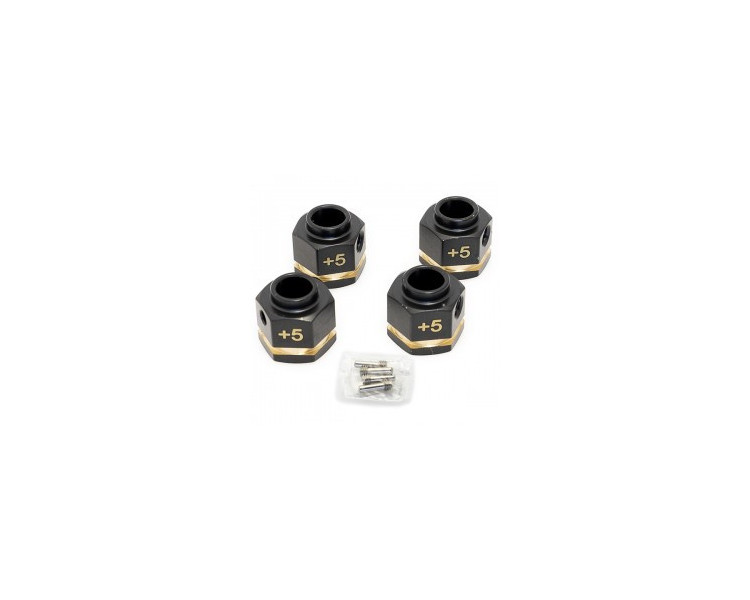 ESAGONI IN OTTONE +5MM 32G PER RUOTE SCALER 1/10